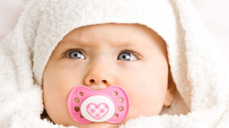 baby with pacifier