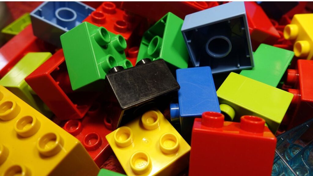 Legos being used for learning