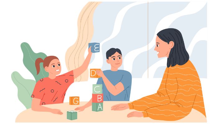 playing with blocks Charlotte Mason theory & philosophy